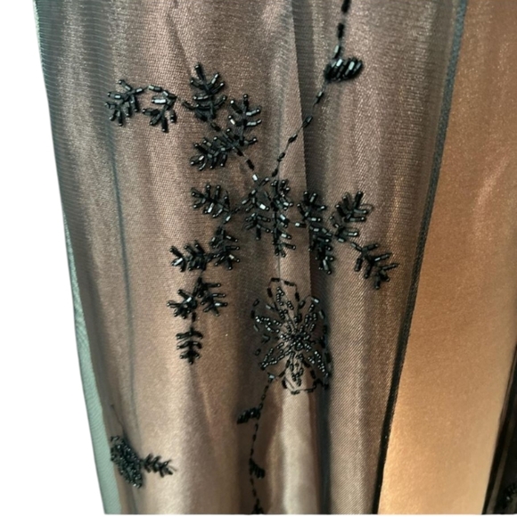 Y2k Vtg Empire Style Purple Ombre Lace/Beads Prom Evening Silky Slip Gown Sz 10 - Picture 7 of 16